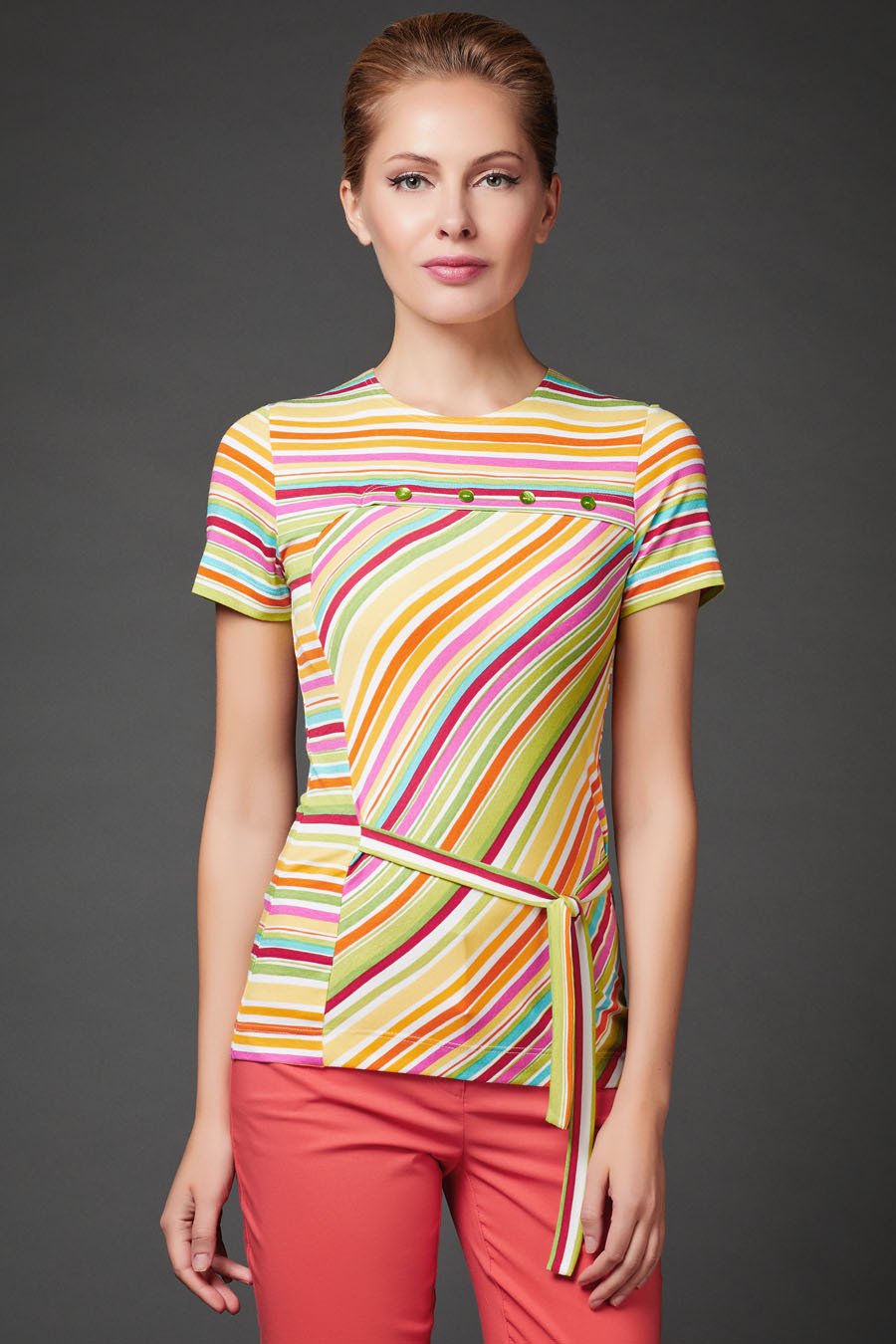 

Блуза женская Арт-Деко L-1174 разноцветная 52 RU, Разноцветный, L-1174