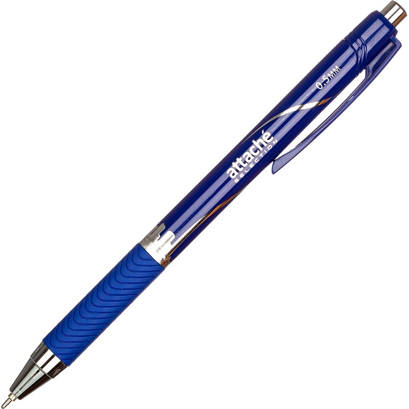 Ручка шариковая Attache Selection Megaoffice, синяя, 0,7 мм, 1 шт.