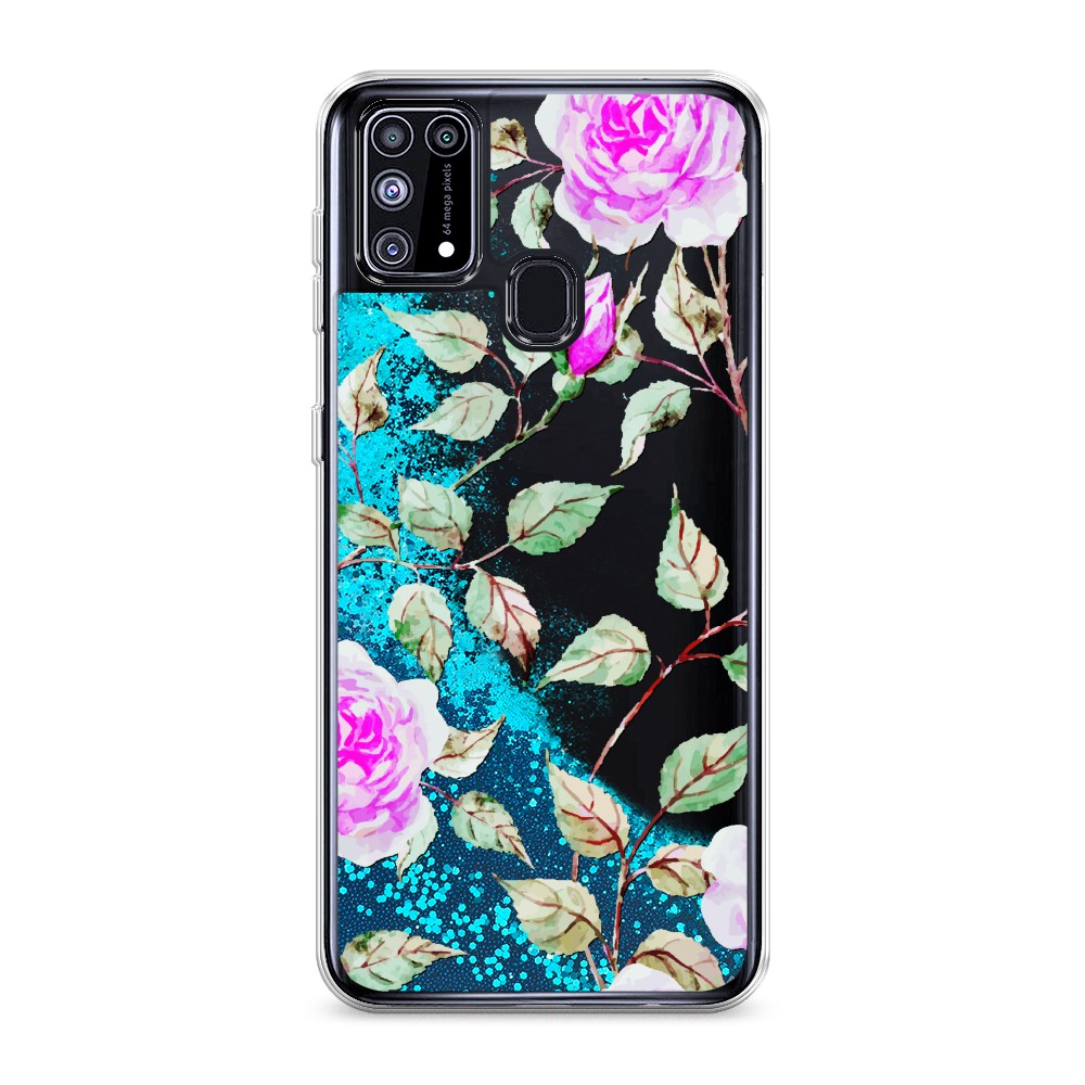 

Жидкий чехол с блестками "Цветочная фантазия 7" на Samsung Galaxy M31, 2100793-1