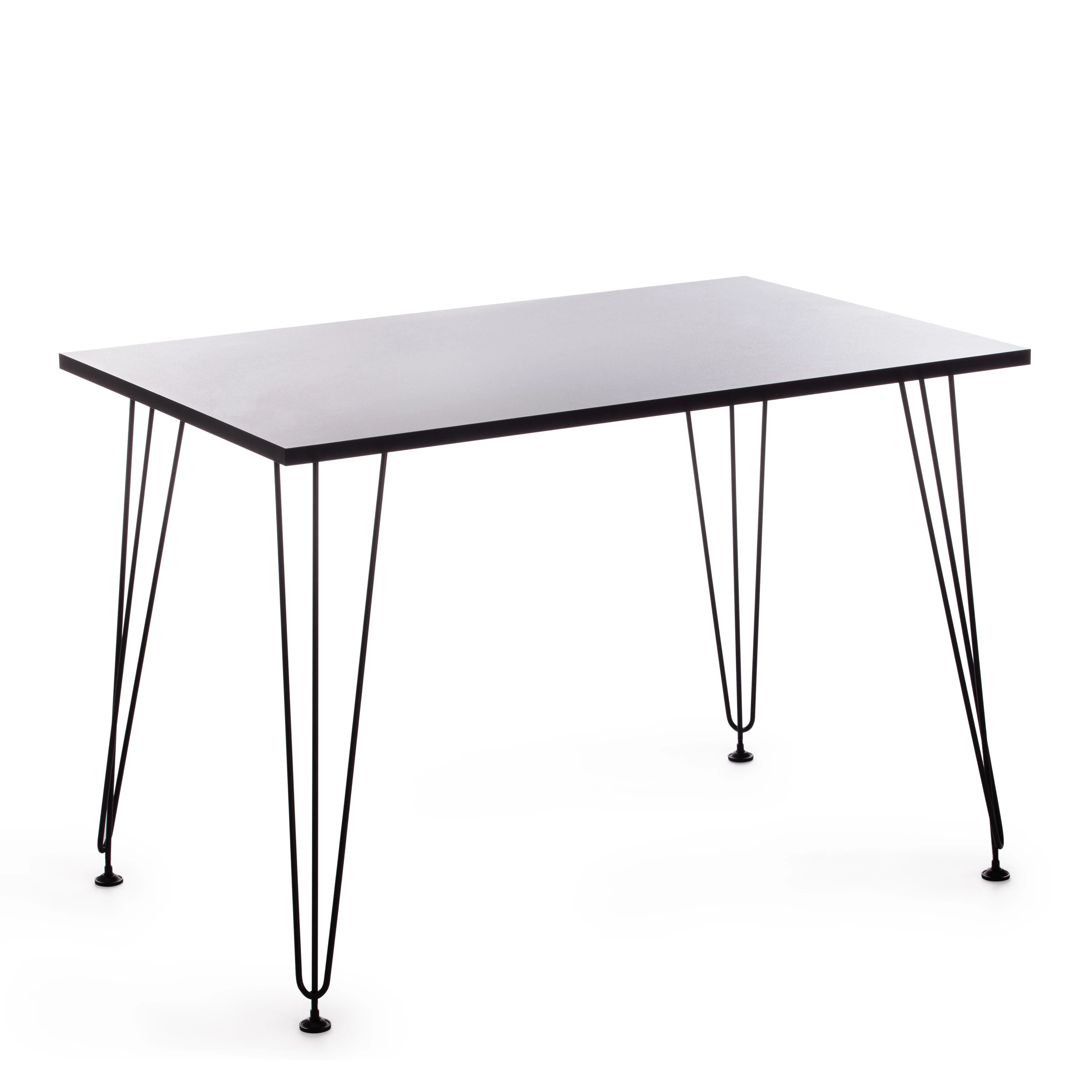 

Стол кухонный TetChair Star, ЛДСП, металл, 110х70х75см, черный, черные ножки