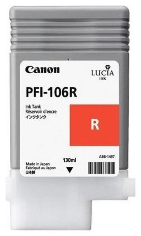 Картридж для струйного принтера Canon PFI-106R (6627B001) красный, оригинальный