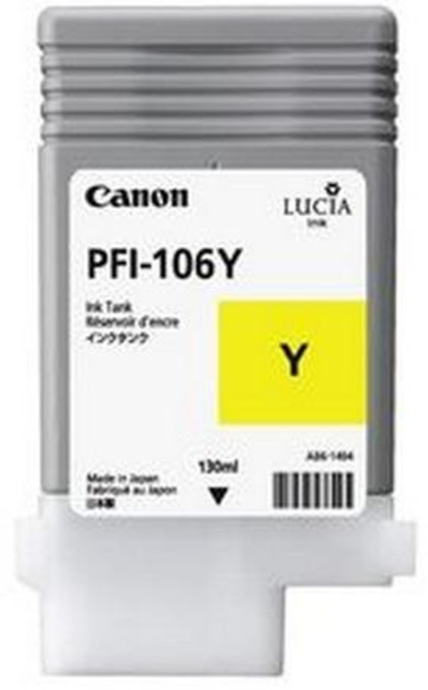 Картридж для струйного принтера Canon PFI-106Y (6624B001) желтый, оригинальный