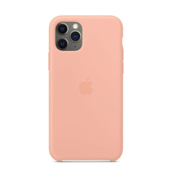 фото Чехол для iphone 11 pro silicon сase apl ws с логотипом персиковый nobrand