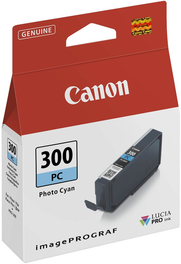 Картридж для струйного принтера Canon PFI-300PC (4197C001) голубой, оригинальный