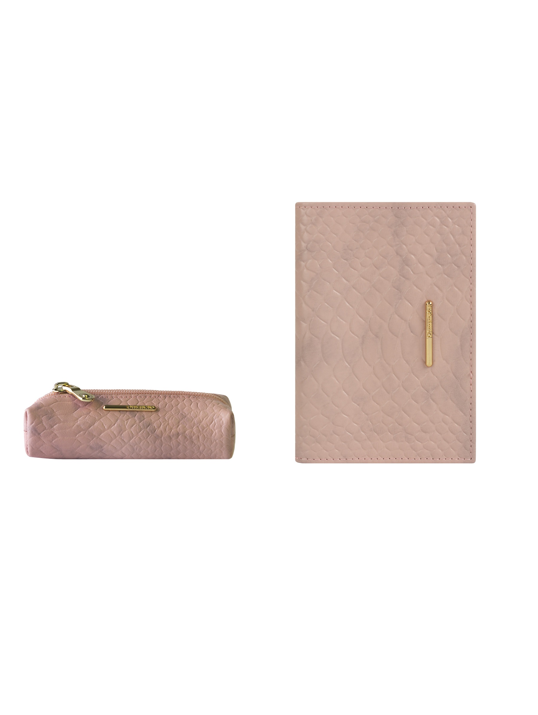 Подарочный набор Dimanche 389-790-795-1 Обложка для паспорта и ключница розовый