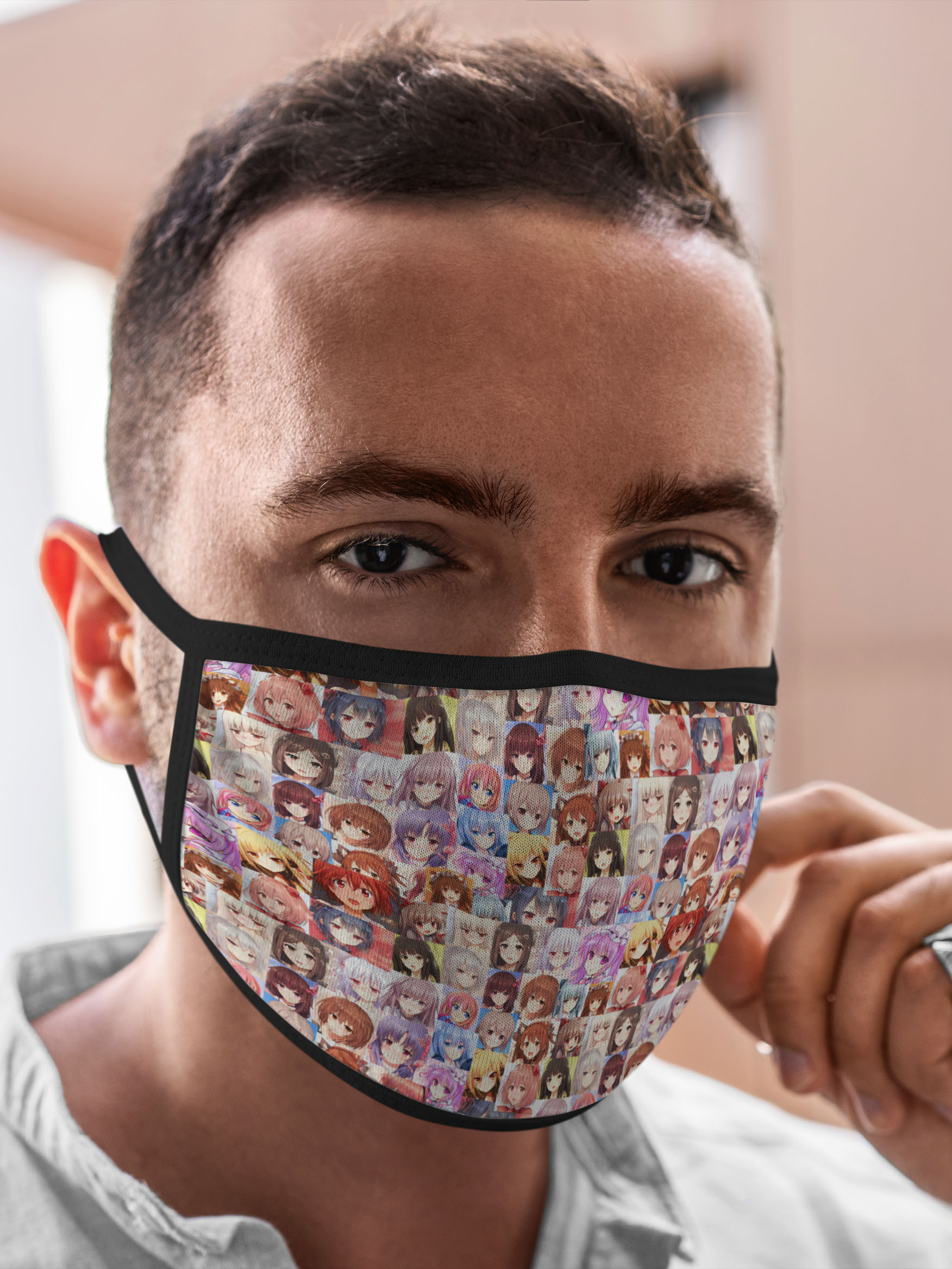 

Многоразовая маска унисекс Burnettie Many Faces Of Anime Girls, Разноцветный, Many Faces Of Anime Girls