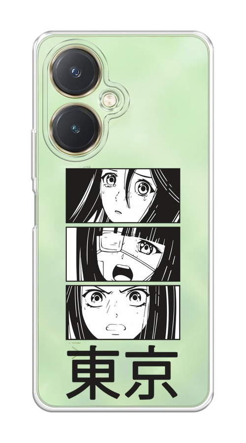 

Чехол на Vivo Y27 4G "Tokyo girls", Белый;черный;прозрачный, 269150-1