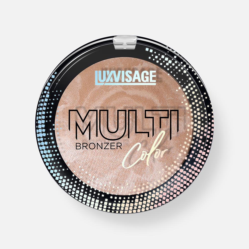 Бронзер для лица Luxvisage Multi Color, универсальный, сияющий, 8 г