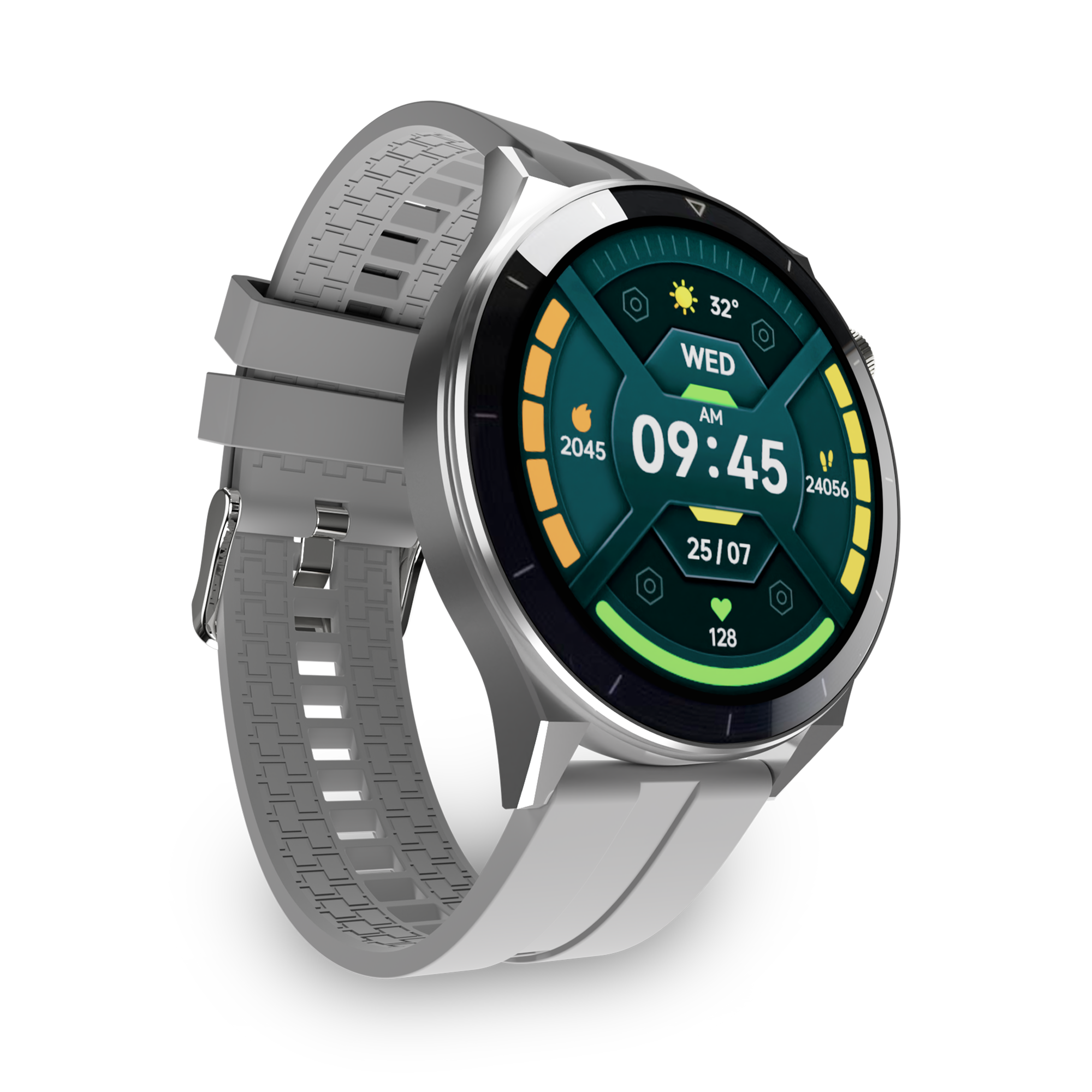 

Смарт-часы CaseGuru CGWatch Round, серебристый, CGWatch Round