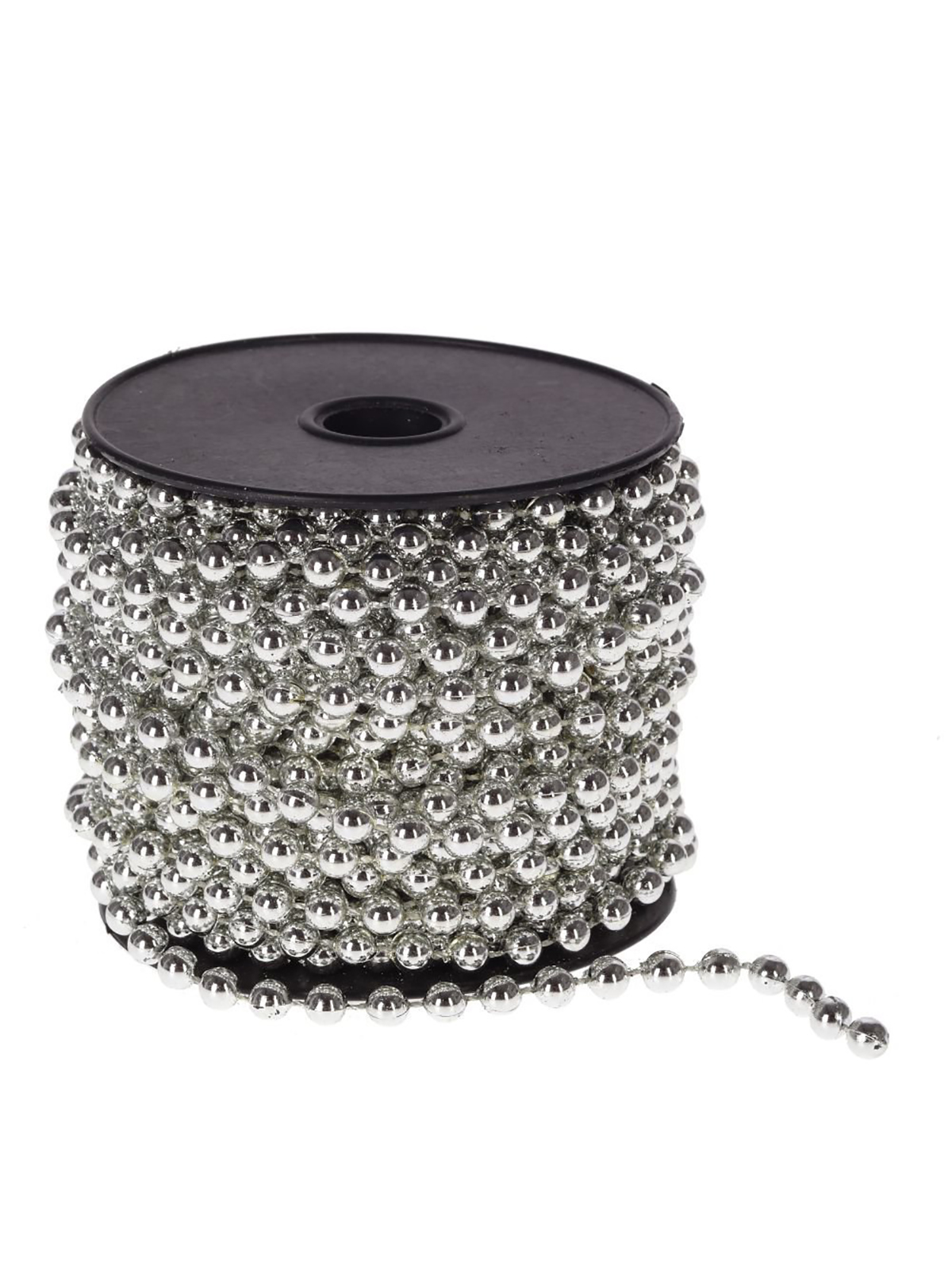 Бусы на елку новогодние 1,2 м Remecoclub 722803]REM серебрянные