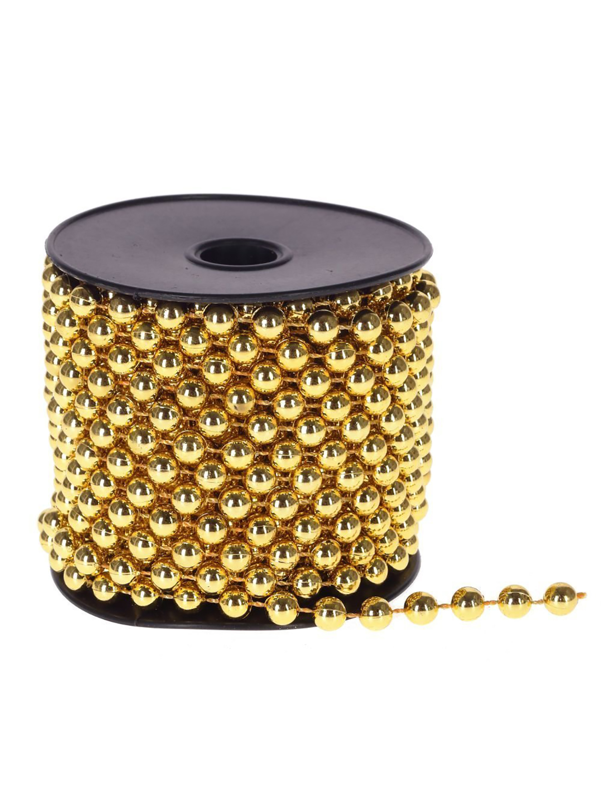 Бусы на елку новогодние 1 м Remecoclub 722811]REM золотые