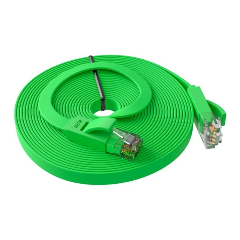 Патч-корд Green Connection RJ45-RJ45 вилка-вилка 10м (GCR-LNC625-10.0m) зеленый