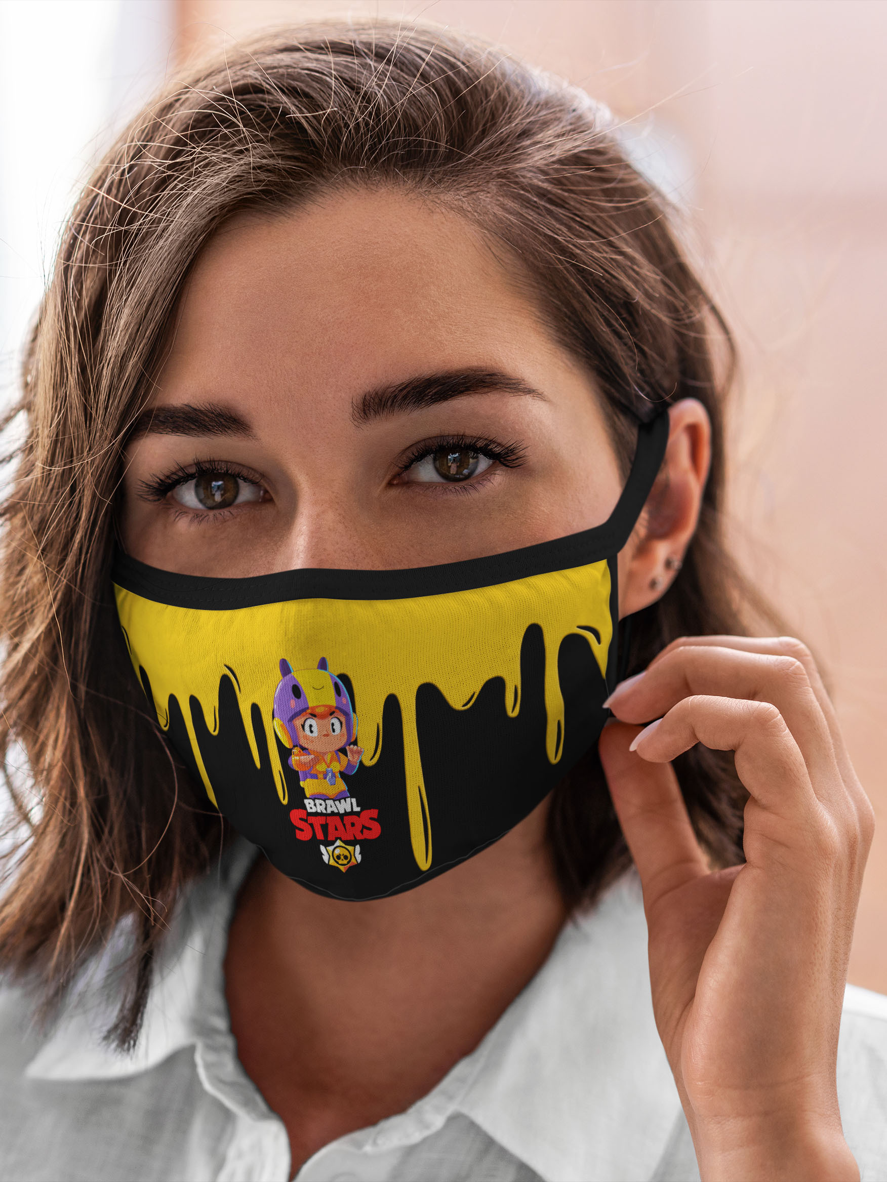 

Многоразовая маска унисекс Burnettie Brawl Stars Bea., Разноцветный, Brawl Stars Bea.