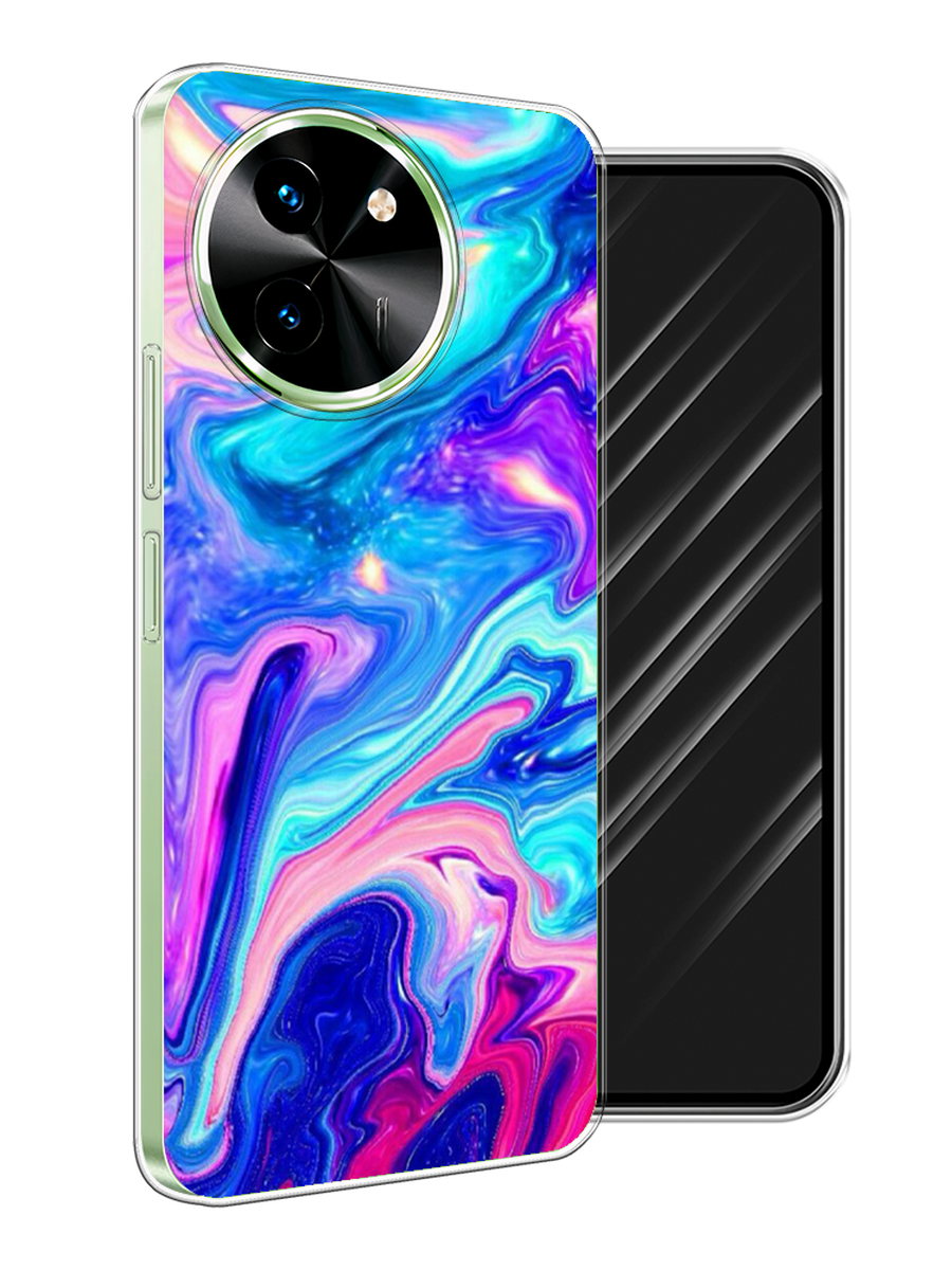 

Чехол Awog на Vivo T3x/Y38 5G "Потеки краски", Розовый, 2610650-1