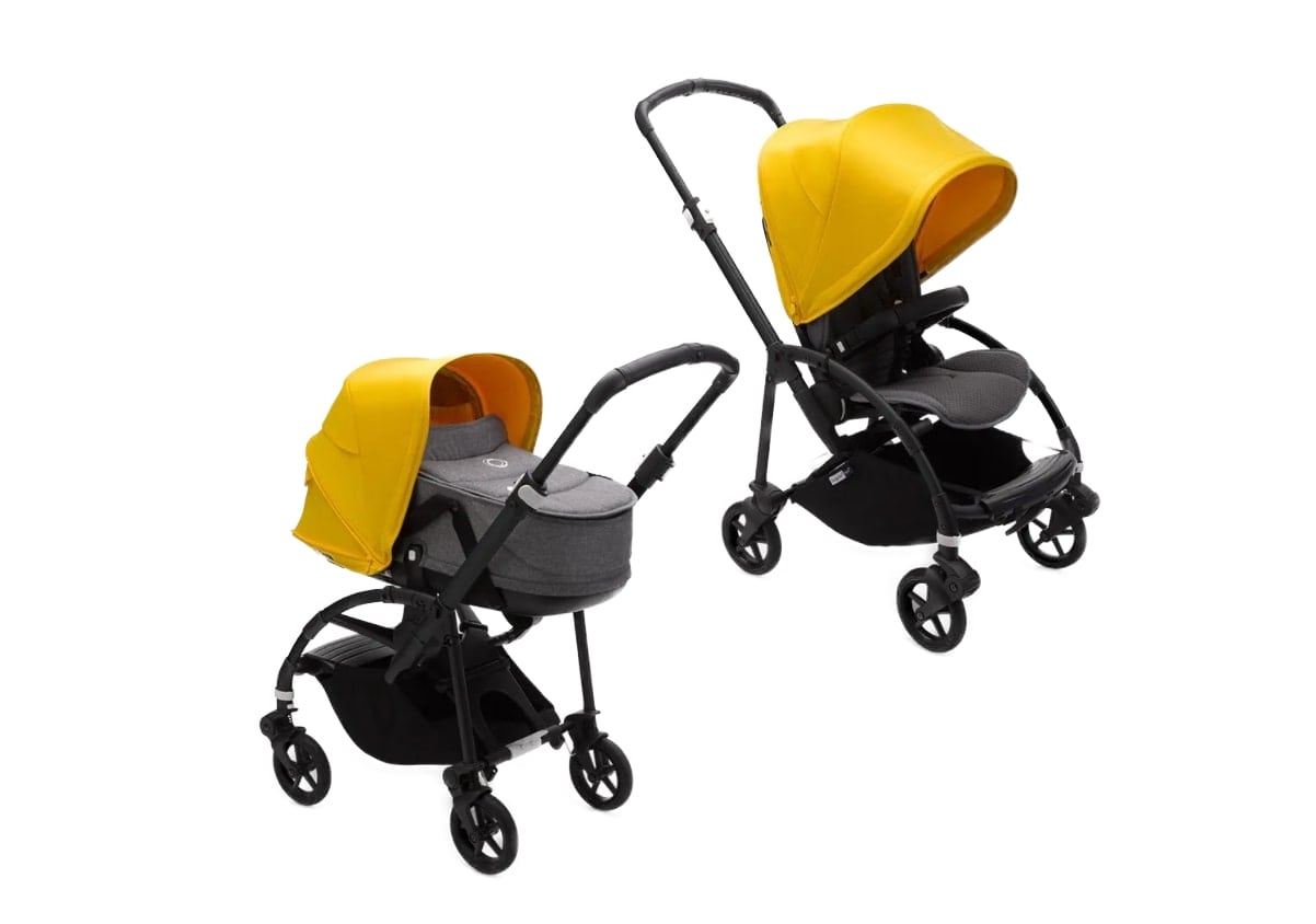 

Коляска 2 в 1 Bugaboo Bee6 Black black/Lemon Yellow/Grey Melange 500304LM01/500233GM01