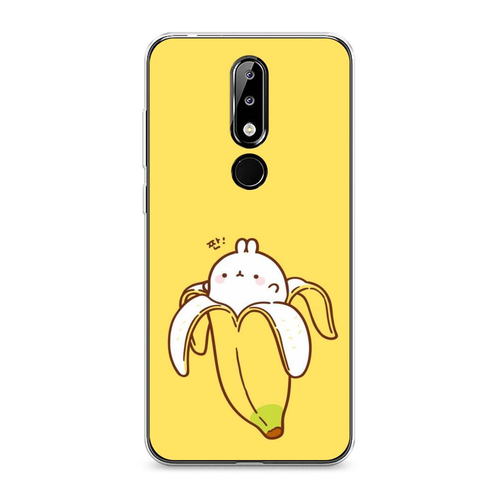 

Чехол Awog на Nokia 5.1 Plus (X5) / Нокиа 5.1 Plus (X5) "Зайчик-бананчик", Желтый;белый, 121950-2