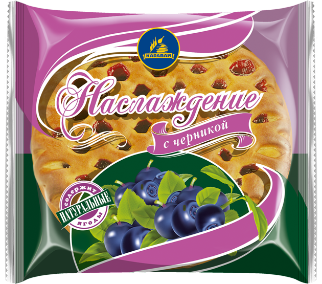 

Булочка Каравай Наслаждение с черникой 230 г