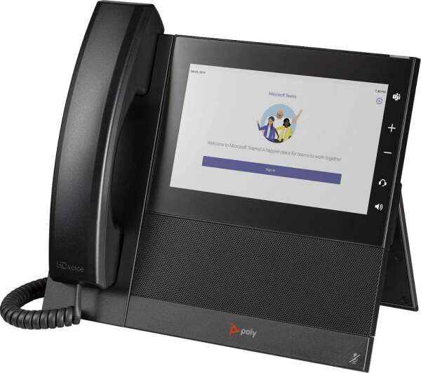 фото Ip-телефон polycom black (2200-49780-114)