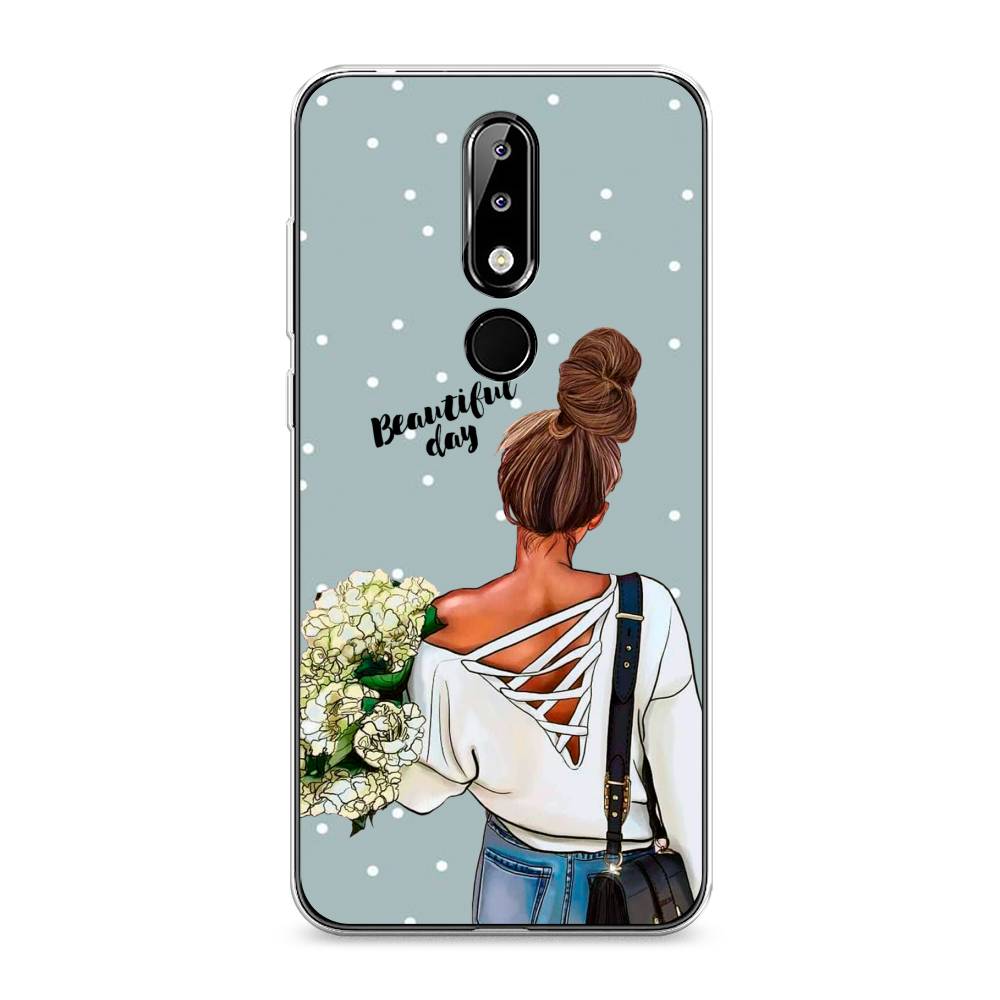 

Чехол Awog на Nokia 5.1 Plus (X5) / Нокиа 5.1 Plus (X5) "Beautiful day", Голубой;коричневый;бежевый, 121950-6