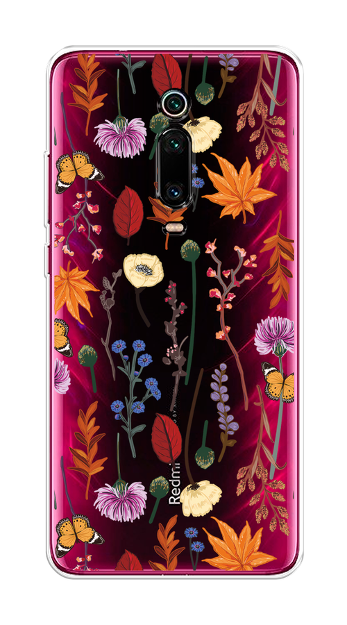 

Чехол на Xiaomi Redmi K20/K20 Pro/Xiaomi Mi 9T/9T Pro "Orange Purple flowers", Оранжевый;красный;розовый;желтый;прозрачный, 35850-1