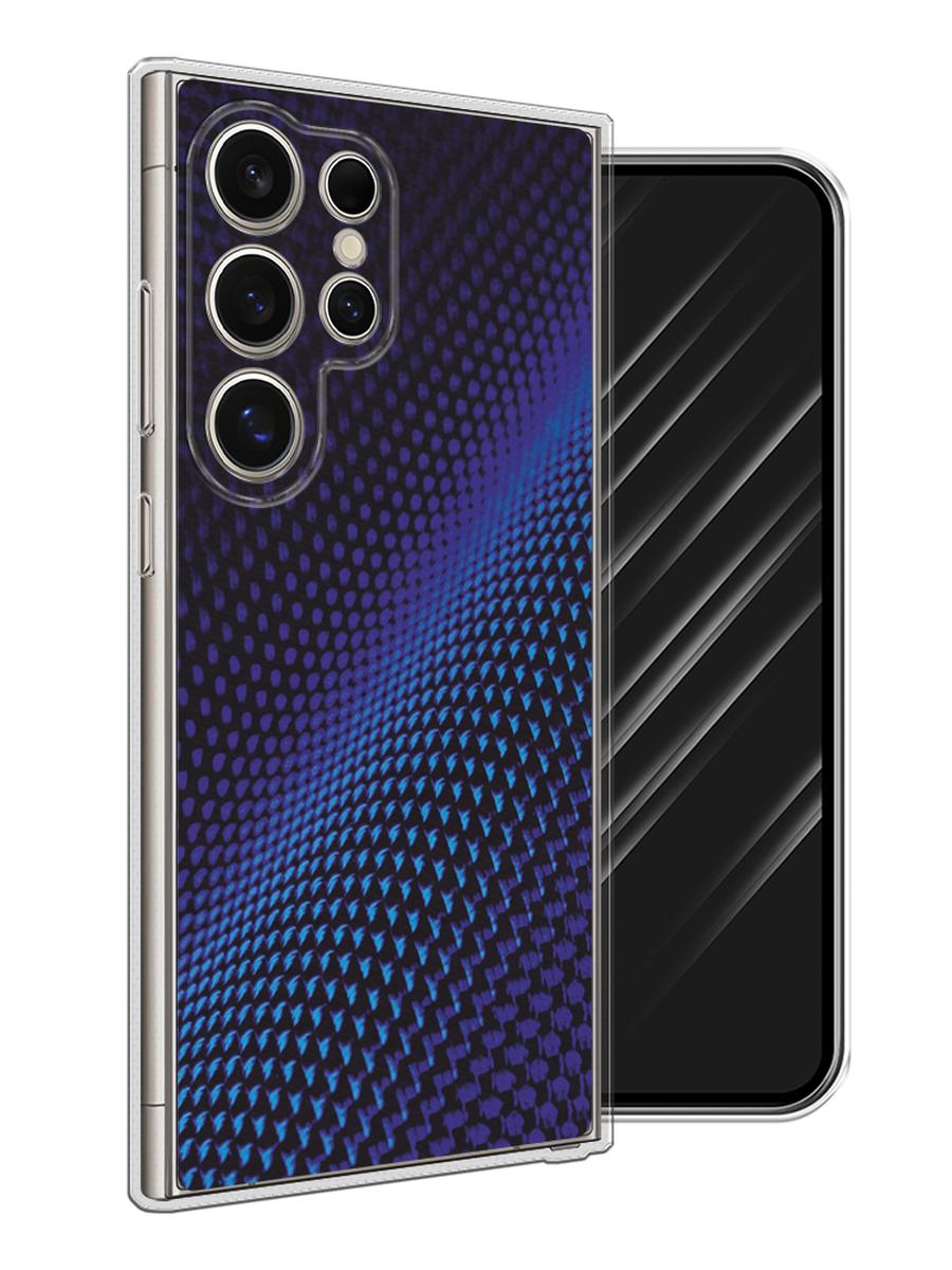 

Чехол Awog на Samsung Galaxy S25 Ultra "Синий карбон", Черный;синий, 2110550-1