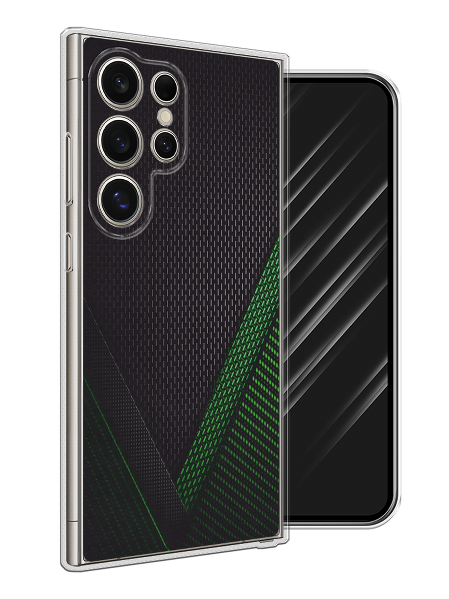 

Чехол Awog на Samsung Galaxy S25 Ultra "Зеленый карбон", Черный;зеленый, 2110550-1