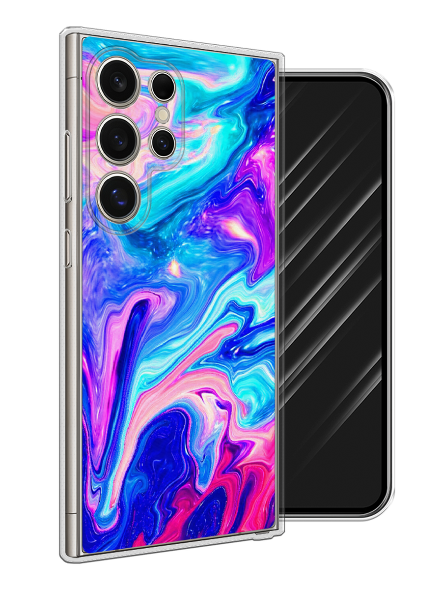 

Чехол Awog на Samsung Galaxy S25 Ultra "Потеки краски", Розовый, 2110550-1