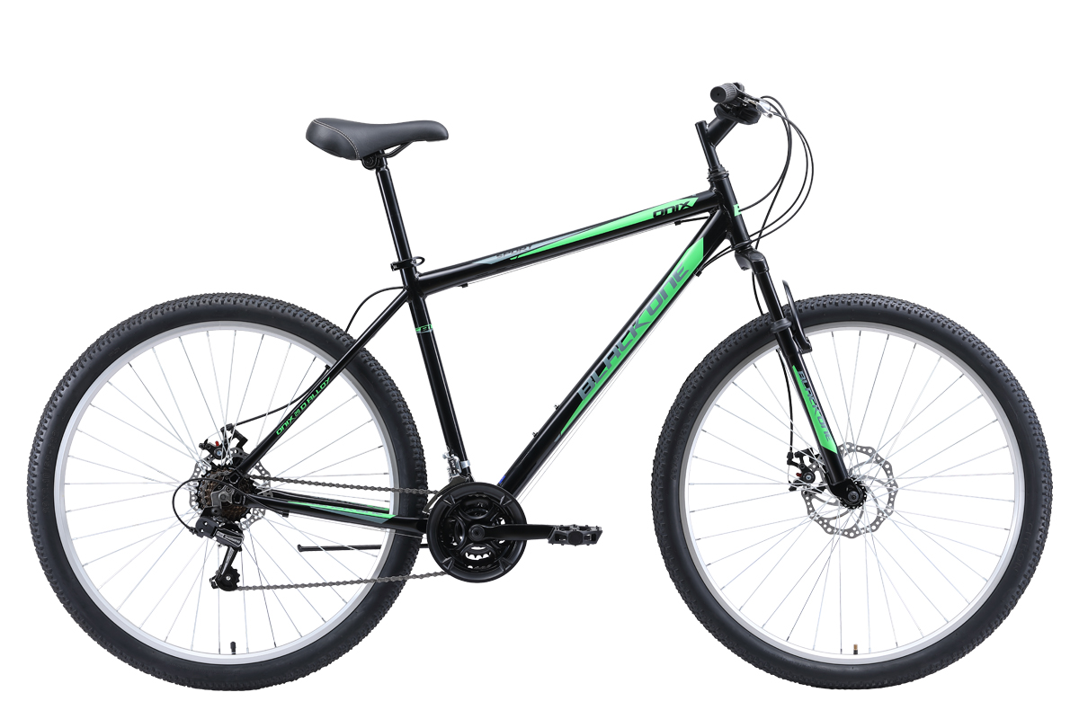 фото Велосипед black one onix 29 d alloy (2021) чёрный/серый/зелёный 18"