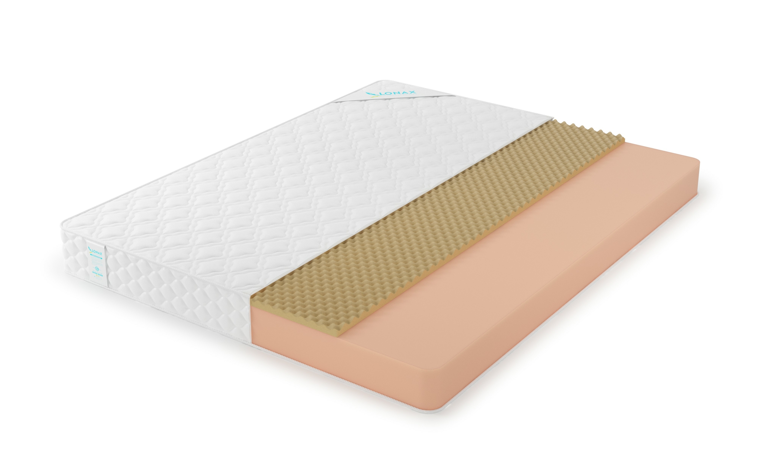 

Матрас Lonax Скрученные Roll Memory Relax 105х220, Бежевый;белый;серый;серебристый, Roll Memory Relax