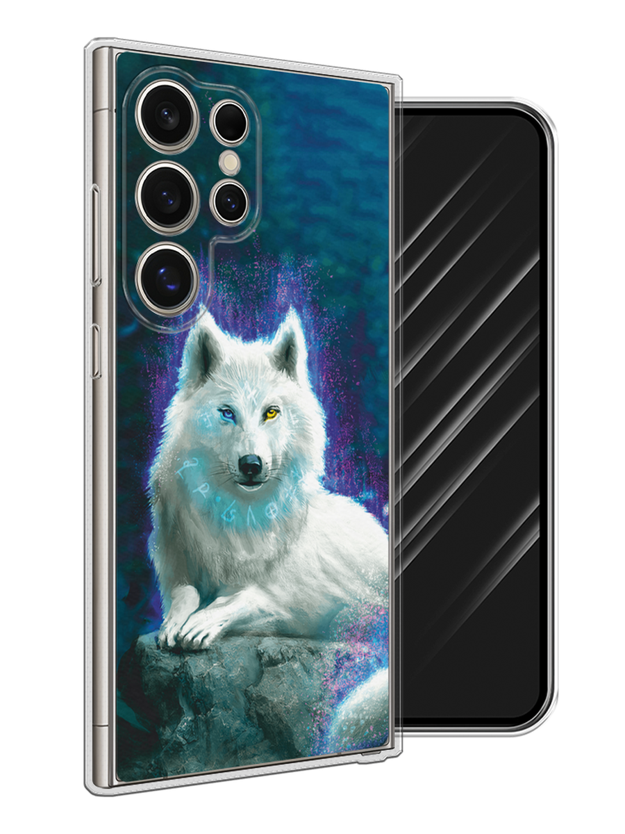 

Чехол Awog на Samsung Galaxy S25 Ultra "Белоснежный волк", Белый;зеленый;фиолетовый, 2110550-1