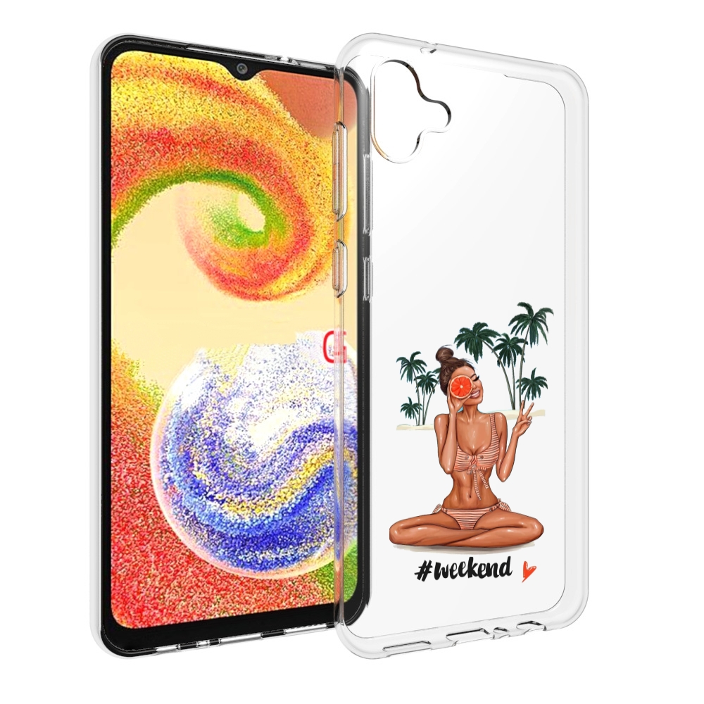 

Чехол MyPads Weekend для Samsung Galaxy A04, Прозрачный, Tocco