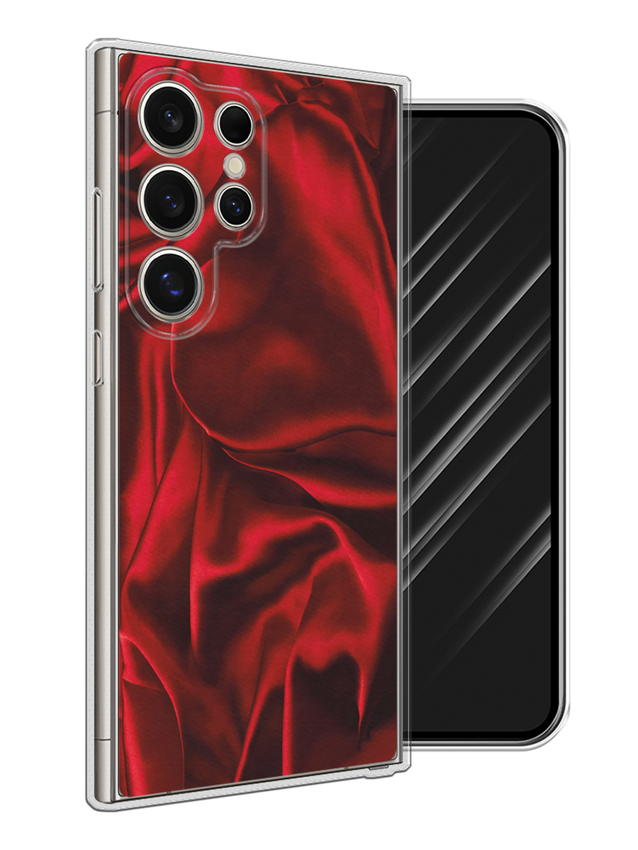 

Чехол Awog на Samsung Galaxy S25 Ultra "Текстура красный шелк", 2110550-1