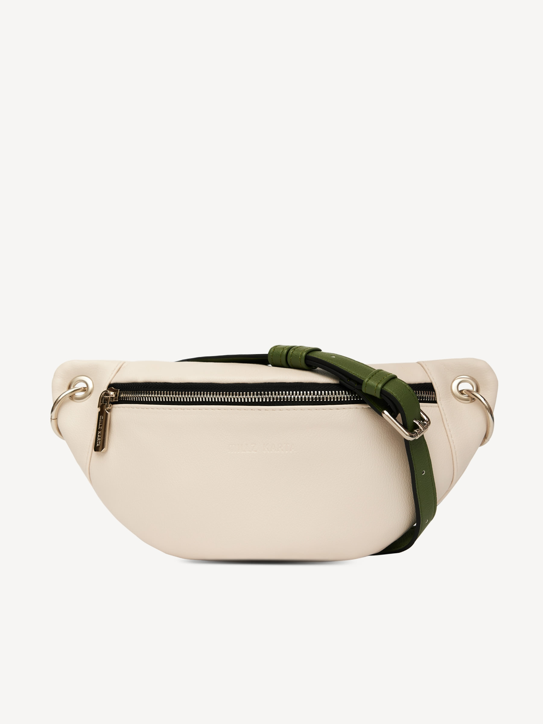 Поясная сумка женская MILLZ KARTA 002, белый/зеленый