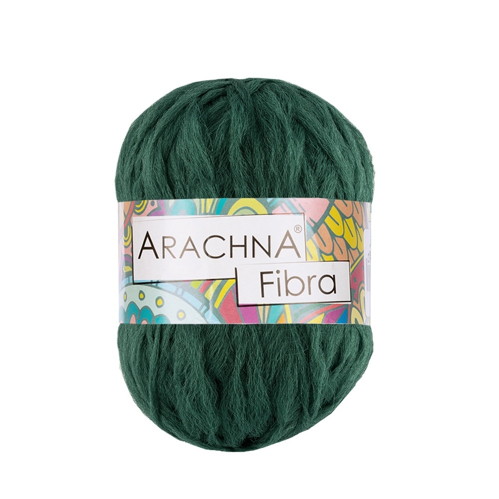 

ARACHNA Fibra, полиэфир, 10х50 г, 200 м, цвет 14 темно-зеленый меланж