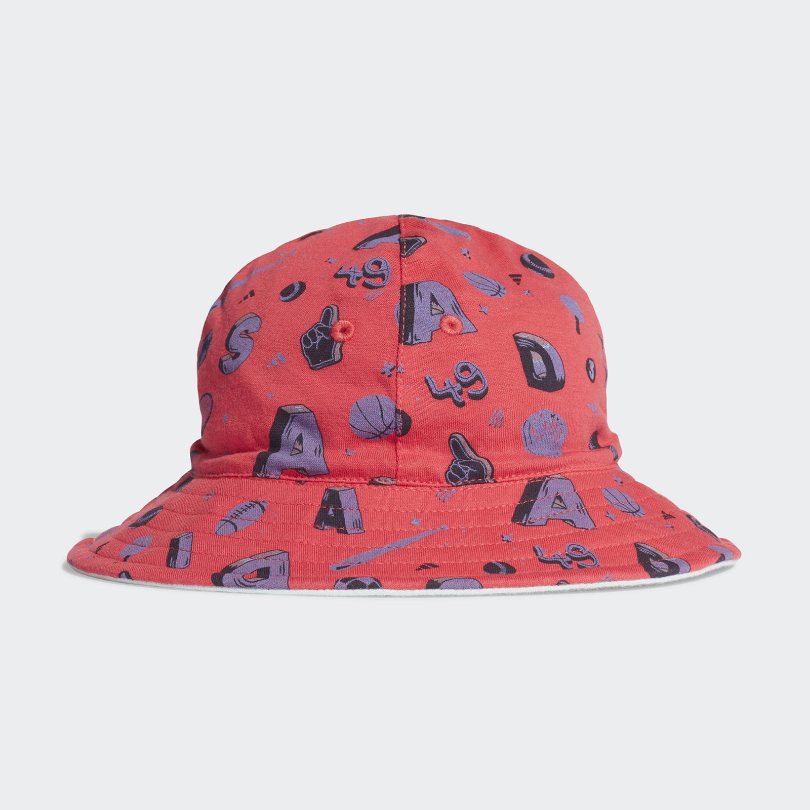 фото Панама детская adidas inf bucket hat цв. красный р. 48-50