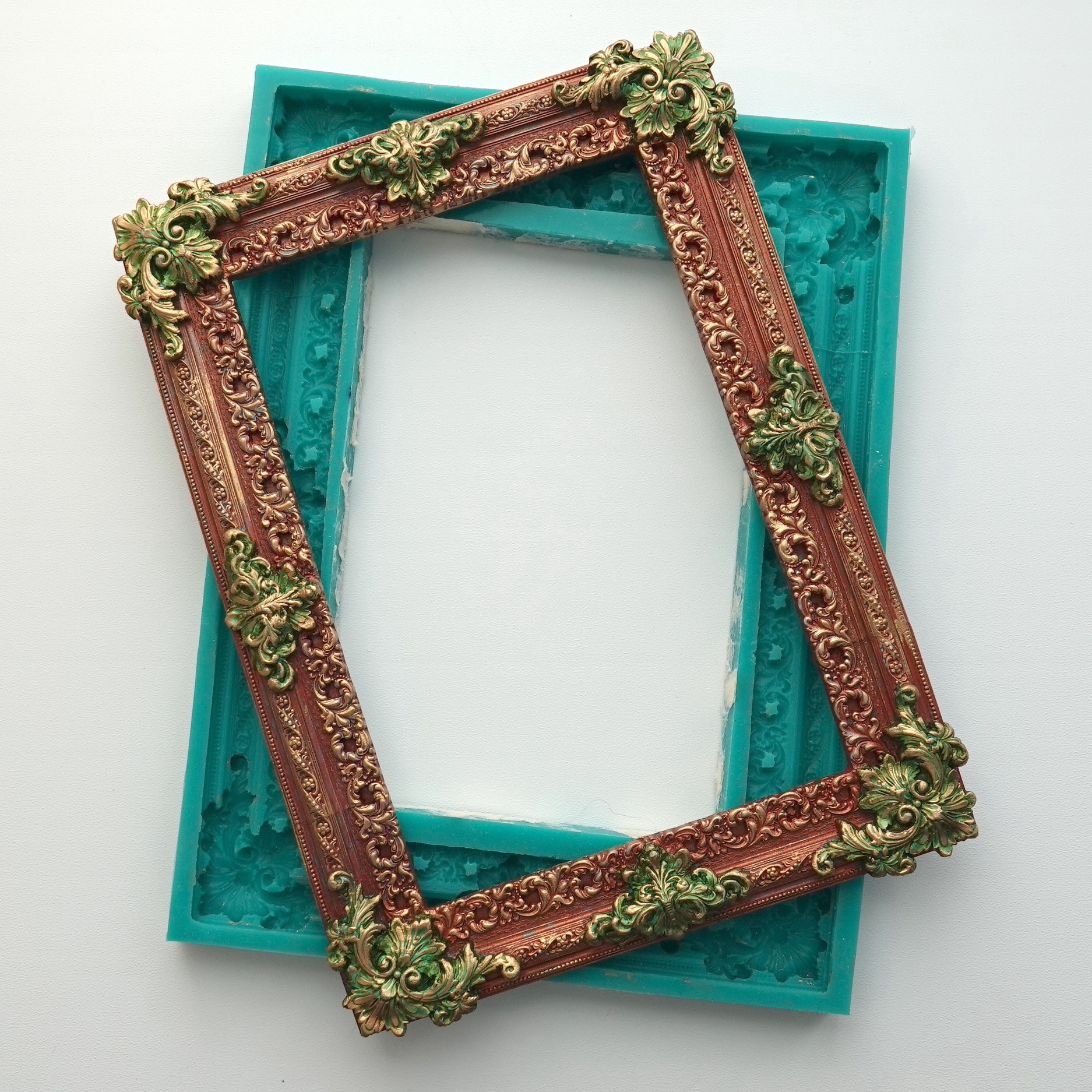 

Молд Арт-студия ПроСвет Прямоугольная рамка ARTMD1706 авторская ручная работа, XL, Зеленый