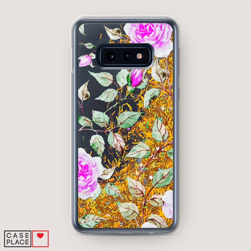 

Жидкий чехол с блестками "Цветочная фантазия 7" на Samsung Galaxy S10E, 27290-1