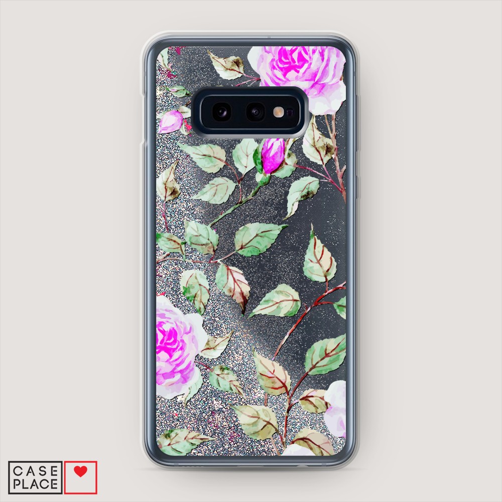 

Жидкий чехол с блестками "Цветочная фантазия 7" на Samsung Galaxy S10E, 27291-1