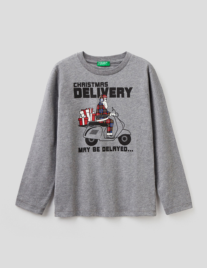 

Лонгслив детский United Colors of Benetton 21A_3ATNC15ES_507 серый р.3XL, 21A_3ATNC15ES_507