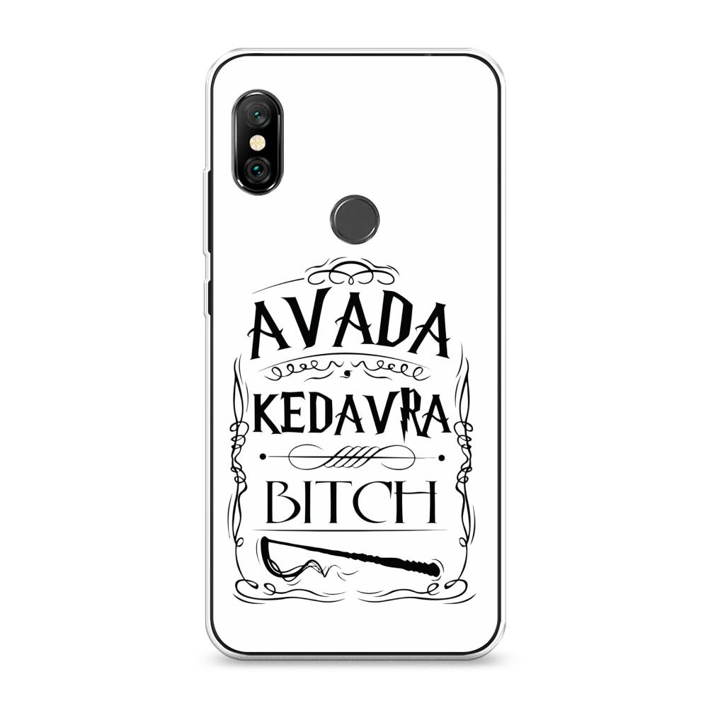 

Чехол на Xiaomi Redmi Note 6 Pro "Avada kedavra bitch", Белый;серый;черный, 34650-6