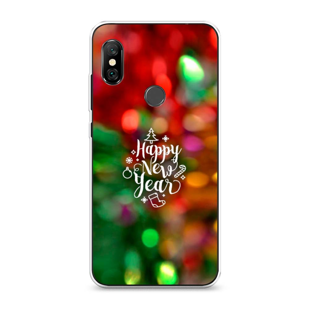 

Чехол на Xiaomi Redmi Note 6 Pro "Новый Год на елке", Зеленый;красный;желтый, 34650-5