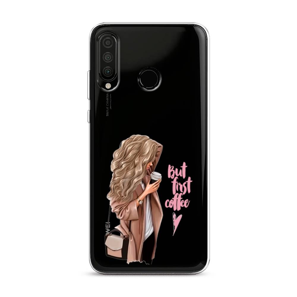 

Чехол Awog "Девушка с кофе" для Honor 20 Lite 2020