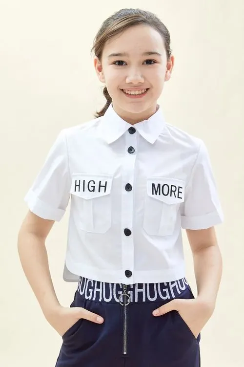 

Блузка детская Deloras C62791S, белый, 140, C62791S