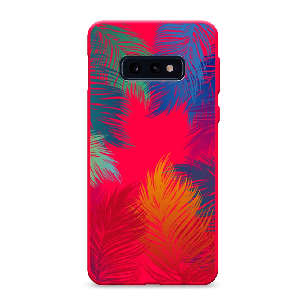 

Чехол Awog на Samsung Galaxy S10E "Рамка из перьев", Разноцветный, 27253-1