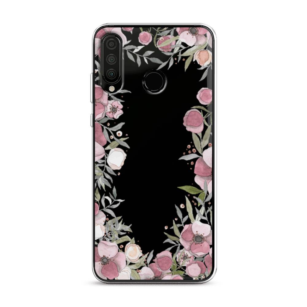 

Чехол Awog на Honor 20 Lite 2020 "Розовая цветочная рамка", Розовый;зеленый, 611250-8