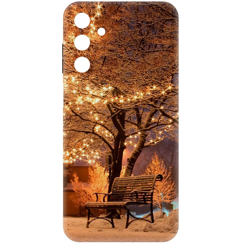 

Чехол-накладка Krutoff Soft Case Зимний парк для Samsung Galaxy A15 4G (A155) черный