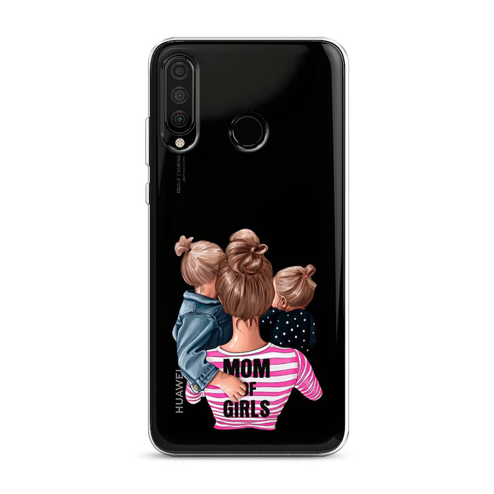 

Чехол Awog на Honor 20 Lite 2020 "Mom of Girls", Синий;розовый;черный, 611250-6