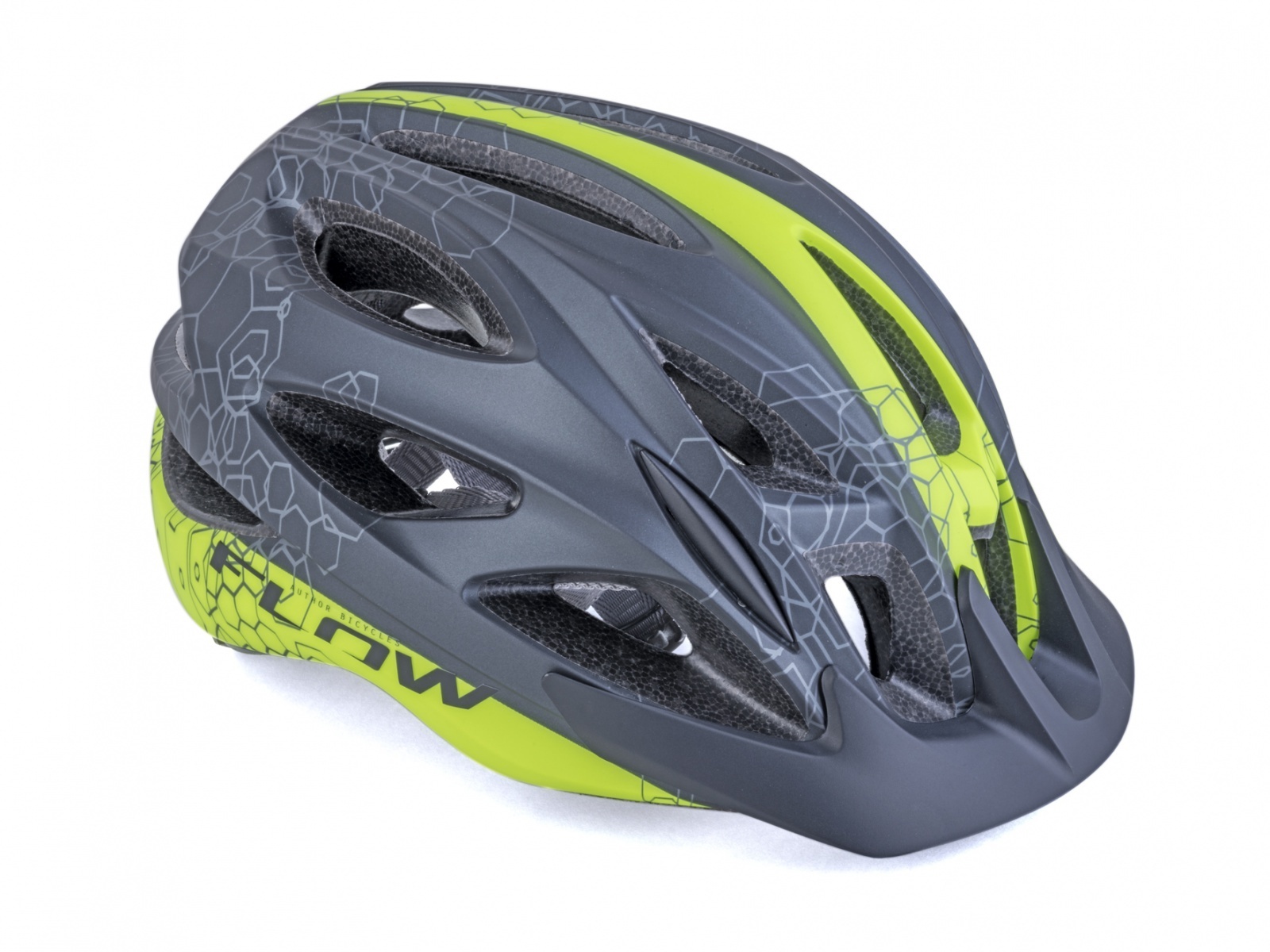 фото Шлем велосипедный спортивный flow x9 191 blk/yel-neon 17отв. inmold черно-неоново-желтый author