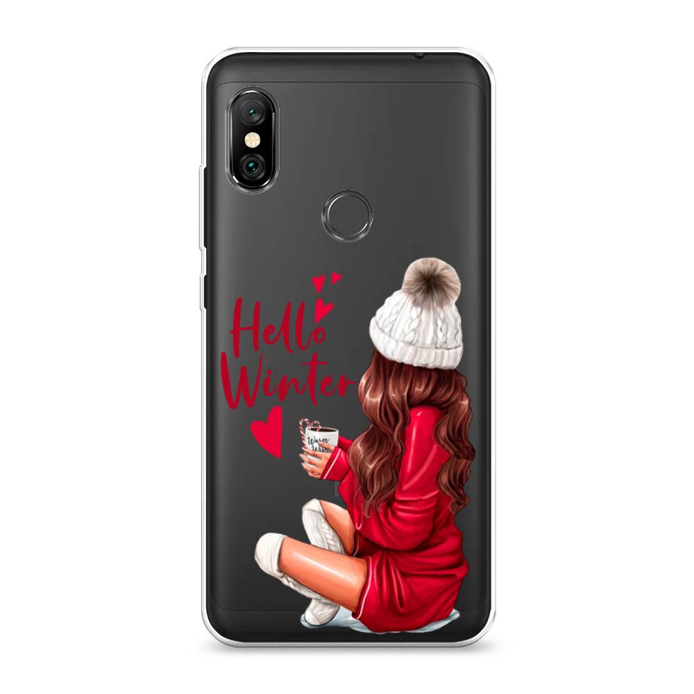 

Чехол на Xiaomi Redmi Note 6 Pro "Hello winter", Красный;белый;коричневый, 34650-5
