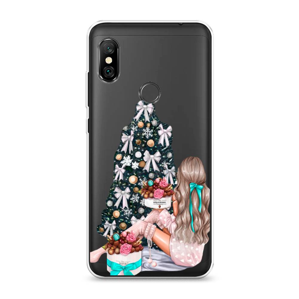 

Чехол на Xiaomi Redmi Note 6 Pro "New Year", Зеленый;бежевый;голубой, 34650-5